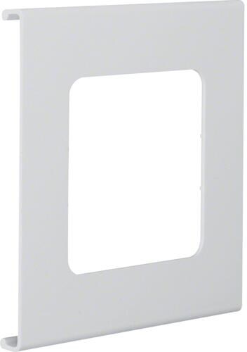Hager L91307035 Blende 1-fach R7 für UP-Einsatz mit Rahmen, PVC, zu FB Oberteil 130 mm, lichtgrau, 125 mm