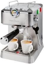 ProfiCook PC-ES-KA 1267 Espresso-Kaffeemaschine, 1100 W, 20 bar, 1,5 Wassertank, Edelstahl (501267)