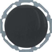 Berker 47442045 Steckdose SCHUKO mit Klappdeckel und erhöhtem Berührungsschutz, R.1/R.3/R.Classic, schwarz glänzend