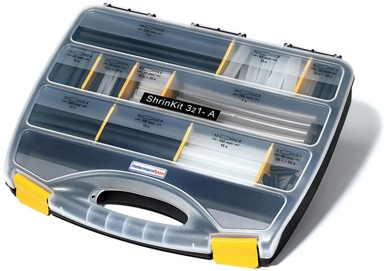 Hellermann SHRINKIT 321-A Warmschrumpfschlauchset 3:1 mit Innenkleber (380-03003)