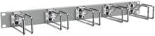 Enoc Querrangierpanel, 1 HE, Metall, Grau/Chrom (CPM 01-RAL 7035)