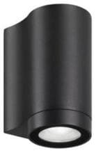 Brumberg YLIP LED-Wandanbauleuchte, IP65, 3.000K/4.000K/5.700K 3CCT switch, schaltbar, schwarz