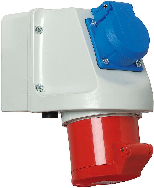 Walther Werke (135) Mini-Kombi Wanddose, 32 A, 5-polig