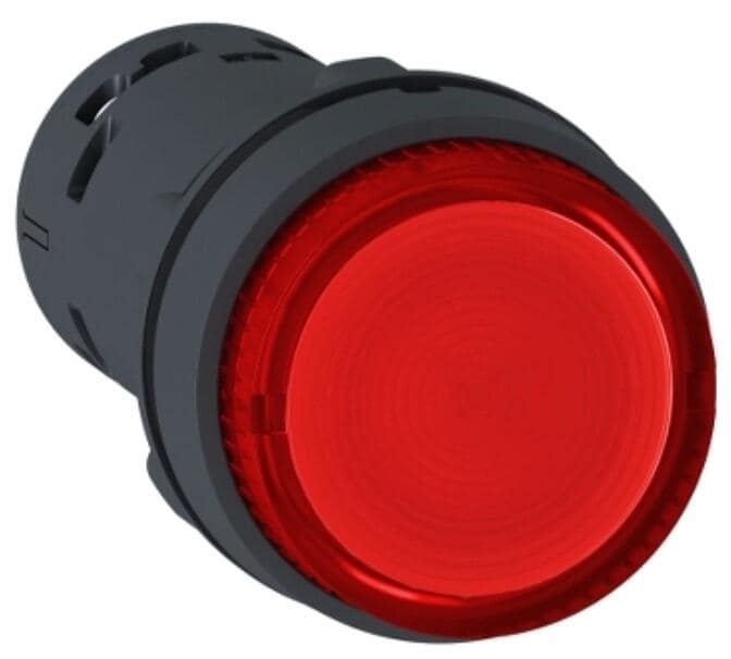 Schneider Electric Leuchtdrucktaster, Harmony XB7, Monoblock, Kunststoff, Ø22mm, rot, integrierte LED, 230V AC, 1Ö, Schraubklemme (XB7NW34M2)