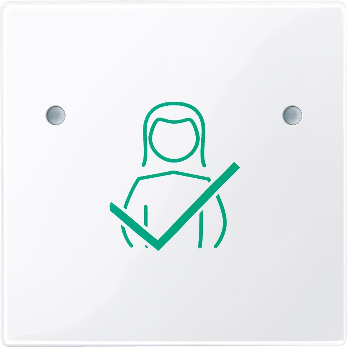 Merten MEG4841-0325 Tastfläche für Abstelltaster, System, 1-fach, aktivweiß