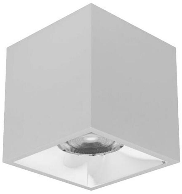 Brumberg APOLLO MAXI LED-Anbaudownlight, 3000 K, 2632 lm, 20,5 W, 55°, Reflektor silber/hochglänzend, schaltbar, quadratisch, silber (42644163)