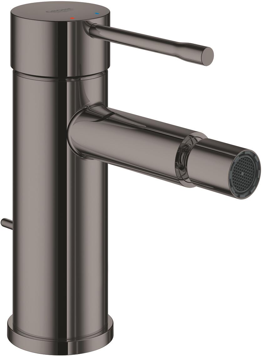 GROHE Essence Einhand-Bidetbatterie, Einlochmontage, Ablaufgarnitur, Professional Edition, hard graphite (24178A01)