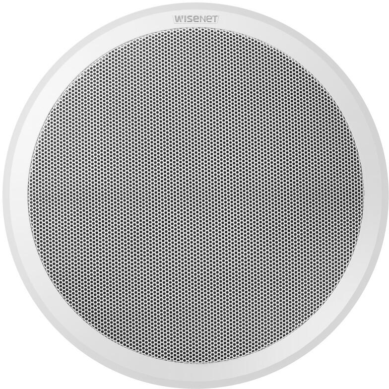 Hanwha Vision SPA-C100W Deckenlautsprecher, +6dBV ± 3dB, 10W, Klasse D, weiß