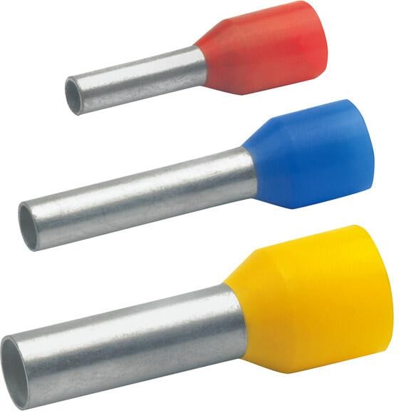 Klauke 47712 Aderendhülsen isoliert, 16 mm², Länge 12mm, blau, Cu, verzinnt, 100 Stck.