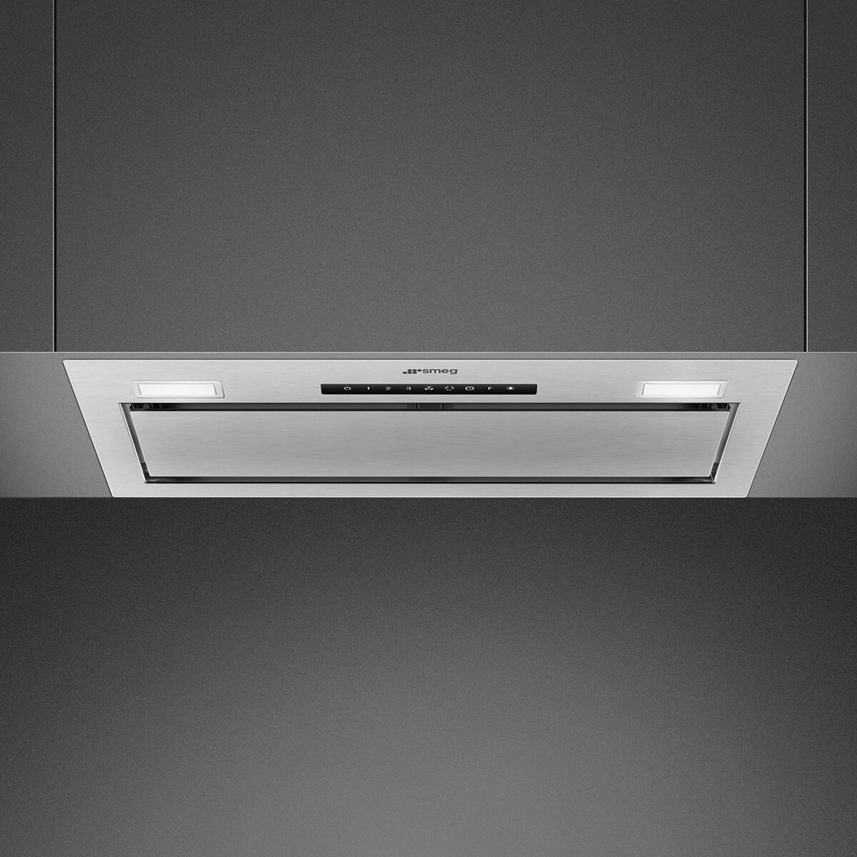 Smeg KSG6P4X EEK: B Lüfterbaustein, 60 cm breit, 730 m³/h, TouchControl, LED Beleuchtung, 3 Leistungsstufen+Intensiv, Edelstahl