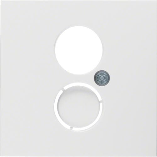 Berker 11968989 Zentralstück für Lautsprecher-Steckdose, S.1, polarweiß glänzend