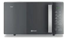 Bauknecht MW 254 SM Stand Mikrowelle, 48,3 cm breit, 900W, 25 L, Dynamic Steam, Eco Modus, Grillfunktion, Dampfgarfunktion, Edeles schwarz