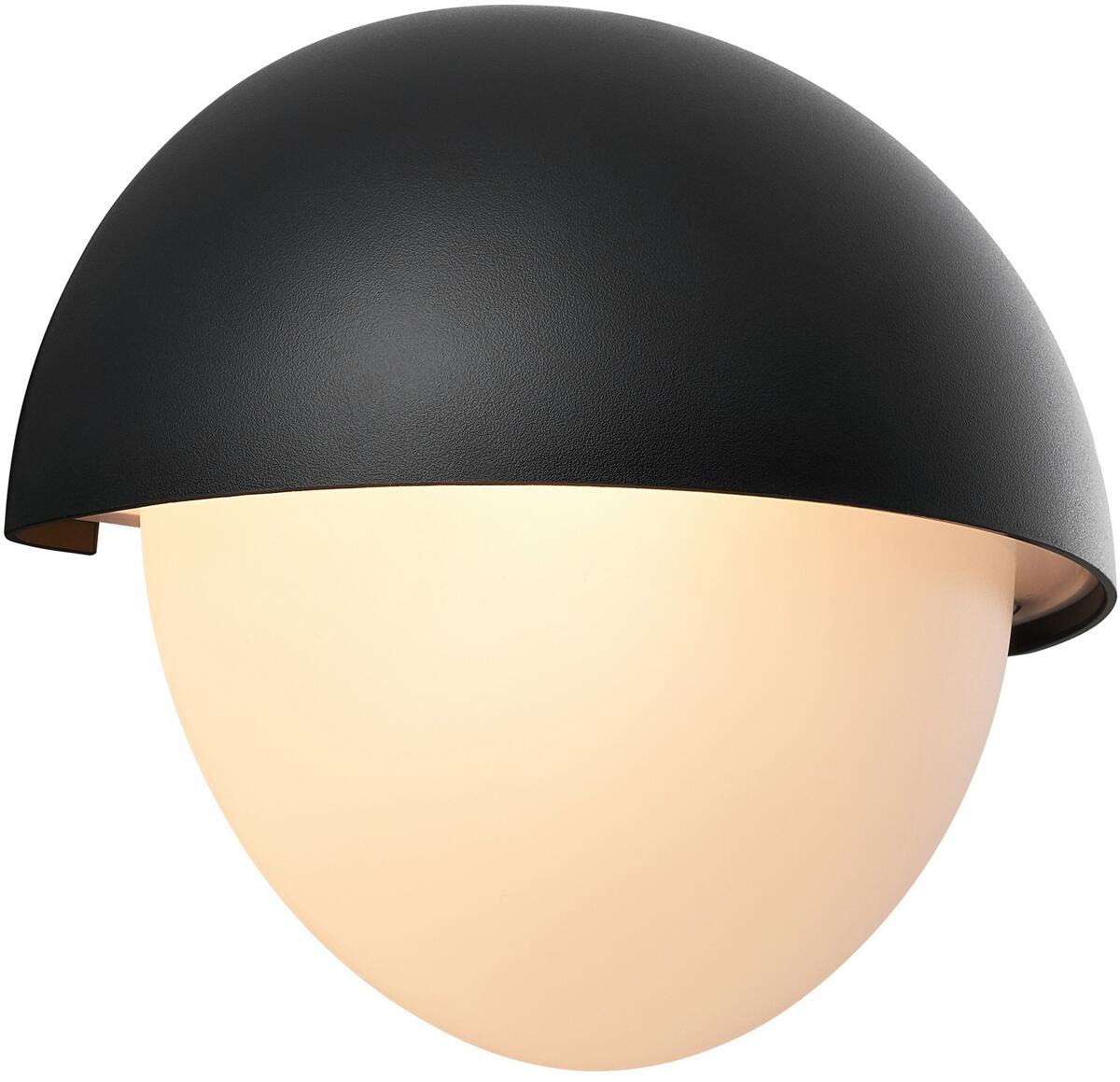 Nordlux Scorpius Maxi Round Wandleuchte, E27, IP44, 25W, dimmbar, schwarz (2518421003)