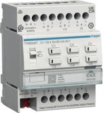 Hager Heizungsaktor, 6fach KNX Secure für 24/230V Stellantriebe, Triac (TYMS646T)