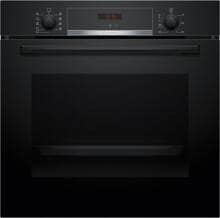Bosch HBA514BB3 Serie 4 EEK: A+ Einbaubackofen, 71 L, 60 cm breit, 3D-Heißluf, Hydrolytisch, Versenkknebel, Kindersicherung, schwarz