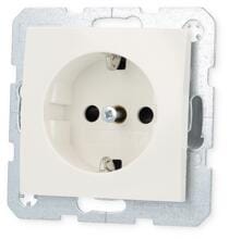 Berker 41238989 Steckdose SCHUKO mit erhöhtem Berührungsschutz, S.1, polarweiß glänzend