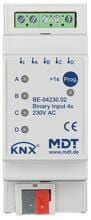 MDT BE-04230.02 Binäreingang 4-fach, REG, Eingänge 230VAC