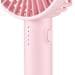 Unold 86634 Breezy Swing Pink Handventilator, 4W, 5-stufige Geschwindigkeitsregelung, LED-Kontrollleuchte, rosa