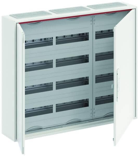 STRIEBEL & JOHN CA34V Kleinverteiler Aufputz, teilausgebauter Schrank, 4-reihig, lichtgrau (2CPX052190R9999)