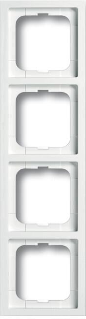 Busch-Jaeger 1724-184 Abdeckrahmen, future, 4-fach Rahmen, studioweiß (2CKA001754A4176)