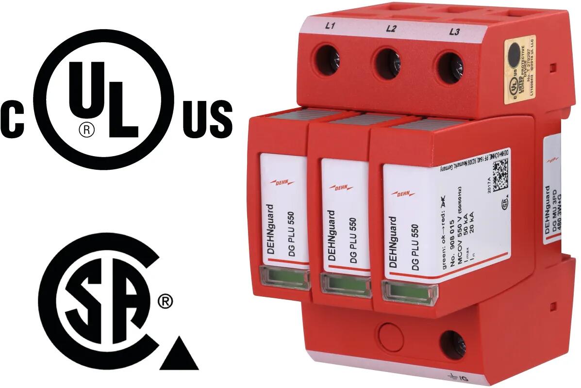 Dehn DG MU 3PD 480 3W+G Überspannungsableiter Typ 2 DEHNguard M, rot ...