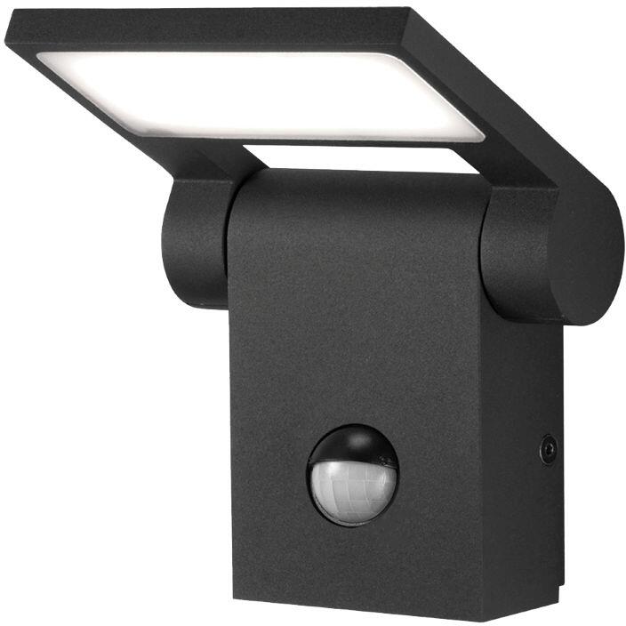 EVN VERTICA LED Wandanbau mit Bewegungsmelder, IP54, 100-240V, 3000K, 10W, 600lm, anthrazit (WL54151002S)