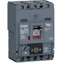 Hager HNS040NC Leistungsschalter h3+ P160 Energy 3P3D 40A 40kA CTC