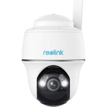 Reolink Go Series G430 4G 5 MP kabellose, batteriebetriebene Überwachungskamera, Schwenk- und Neigefunktion und intelligenter Erkennung, weiß