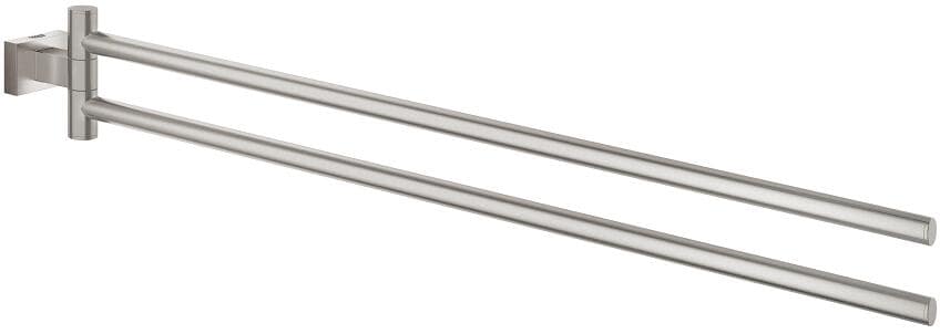 GROHE Essentials Cube Handtuchhalter, 2-armig, supersteel (40624DC1)