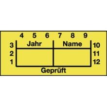 Hellermann QNPRUEFYPH-103-YE Prüfstatusetiketten, Geprüft, gelb (590-00162)