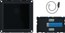 Hager Kombimodul Kamera-Lautsprecher-Mikrofon, IP KIT, Einbau, intercom, mono, schwarz