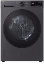 LG RT10X7B 9 kg Wärmepumpentrockner, 60 cm breit, WLAN, LoadSense, Sensor Dry, Trommelbeleuchtung, schwarz matt