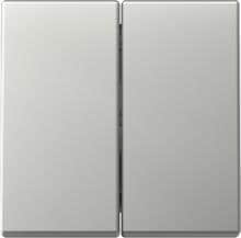 Gira 3295600 Wippe, 2fach, System 55, Edelstahl (lackiert)