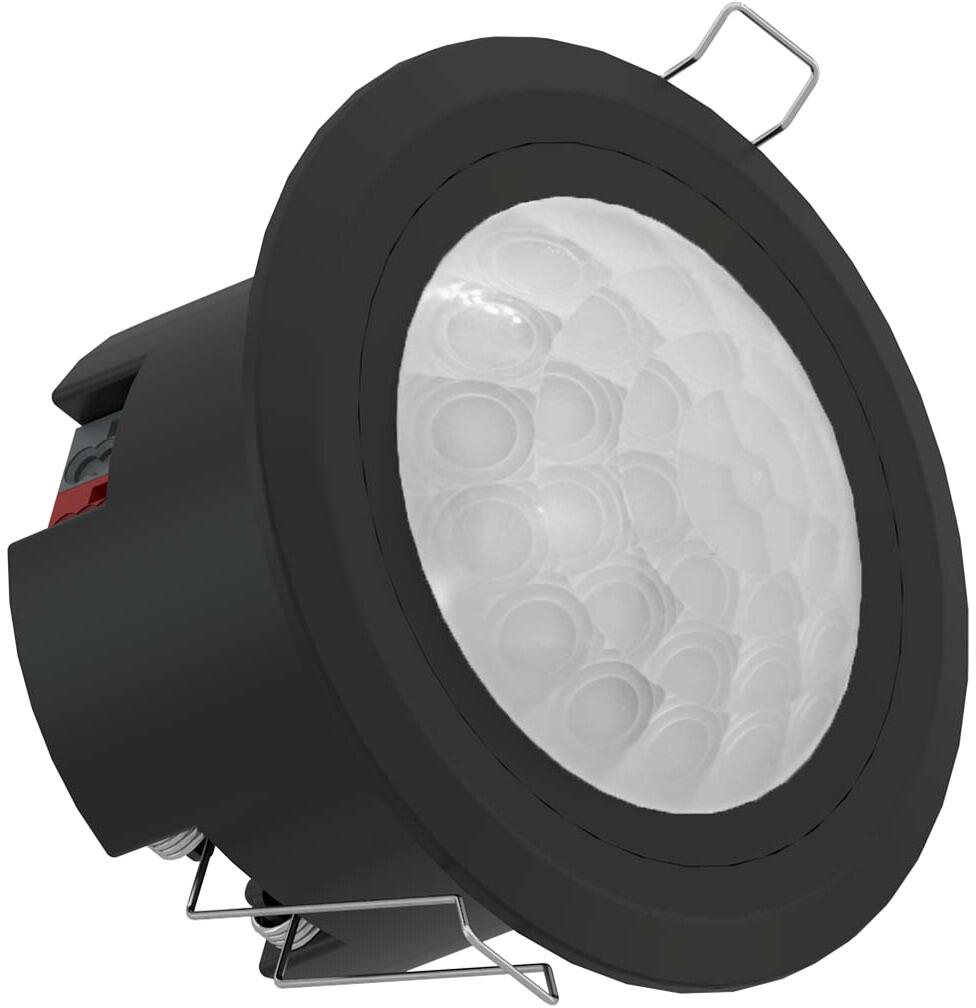 Interra Präsenzmelder Wide-Range, KNX, mit Thermostat, schwarz (ITR415-0113)