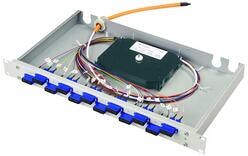 Telegärtner 19" 1HE LWL Spleissbox Basis eco 12xSC-D+24xSC Pigt50/125 OM3 (100022035)