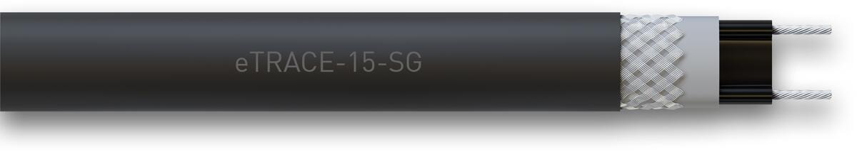 Etherma eTRACE-15-SG Selbstregulierendes Heizband mit Schutzgeflecht, 15W/m (40907)