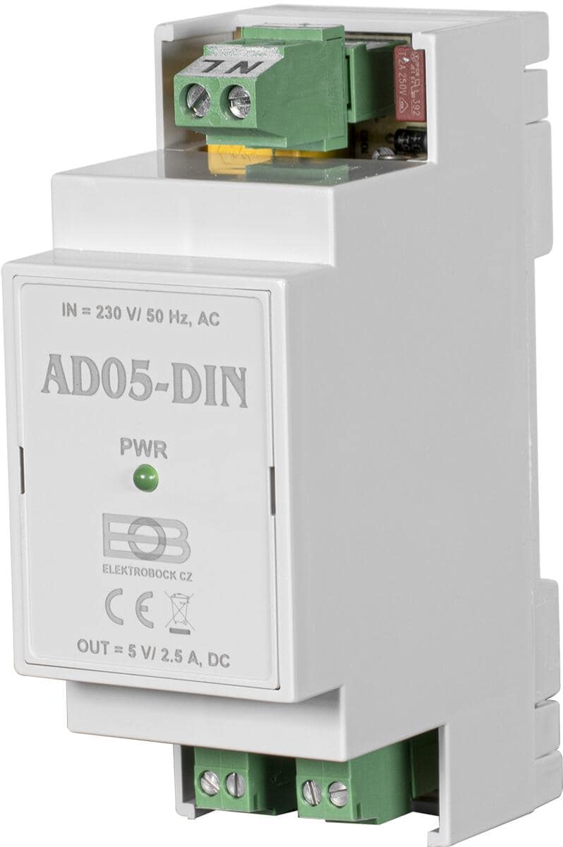 Elektrobock AD05-DIN Netzteil zur Einspeisung von PT41, Grau