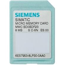 Siemens SIMATIC S7 Micro Memory Card für S7-300/C7/ET 200, 3, 3V Nflash, 8 MByte (6ES79538LP310AA0)