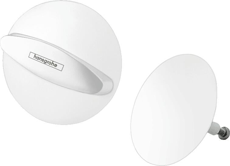 hansgrohe Flexaplus Fertigset Ablauf- und Überlaufgarnitur, Mattweiß, (58185700)