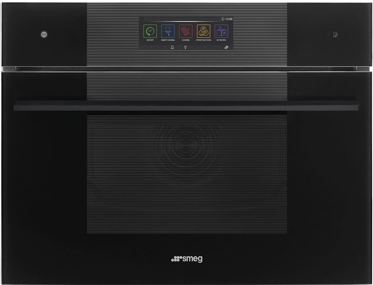 Smeg SO4106WAPB3 Einbaubackofen mit Mikrowellenfunktion, 59,7 cm breit, 40 L, Timer, LED Beleuchtung, 26 Garfunktionen, schwarz