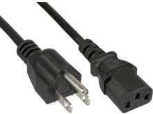 InLine Netzkabel, Netzstecker USA auf Kaltgerätestecker C13