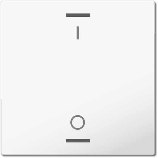 MDT Wippe für KNX Taster Light 63, 1-fach, Schalten, Studioweiß glänzend (BE-TAL63W104.B1)
