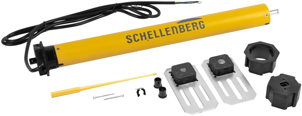 Schellenberg Standard 40 Nm Maxi Rohrmotor, bis 15 m² Fläche, mechanische Endlageneinstellung (20640)