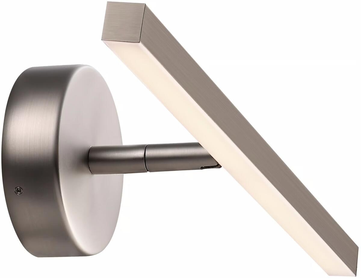 Nordlux Ip S13 40 Wandleuchte, 6,2W, 340lm, 3000K, gebürsteter Stahl (2410401032)
