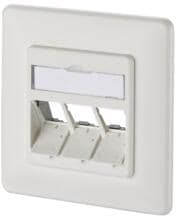 METZ CONNECT Modul Anschlussdose UP 3 Port unbestückt reinweiß ( 1309161002-E )
