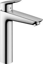 hansgrohe Logis Einhebel-Waschtischarmatur 190 mit Zugstangen-Ablaufgarnitur, Messing, 5 l/min, Chrom (71090000)