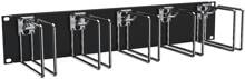 Enoc Querrangierpanel, 2 HE, Metall, Schwarz/Chrom (CPM 02-S)
