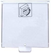 Siemens DMZ1197-AC Schutzdeckel Schutz vor unbeabsichtigtem Glasbruch, für Handfeuermelder FDM223/223H, für Gehäuse FDMH293, einclipsbar, transparent (BPZ:5223550001)