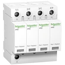 Schneider Electric Acti 9 iPRD40r Überspannungsableiter, Typ 2, Steckbare Schutzmodule, 4P, Imax 40kA (A9L40401)