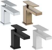 hansgrohe Tecturis E Einhebel-Waschtischarmatur 80 CoolStart wassersparend+ mit Zugstangen-Ablaufgarnitur, Messing, 4 l/min